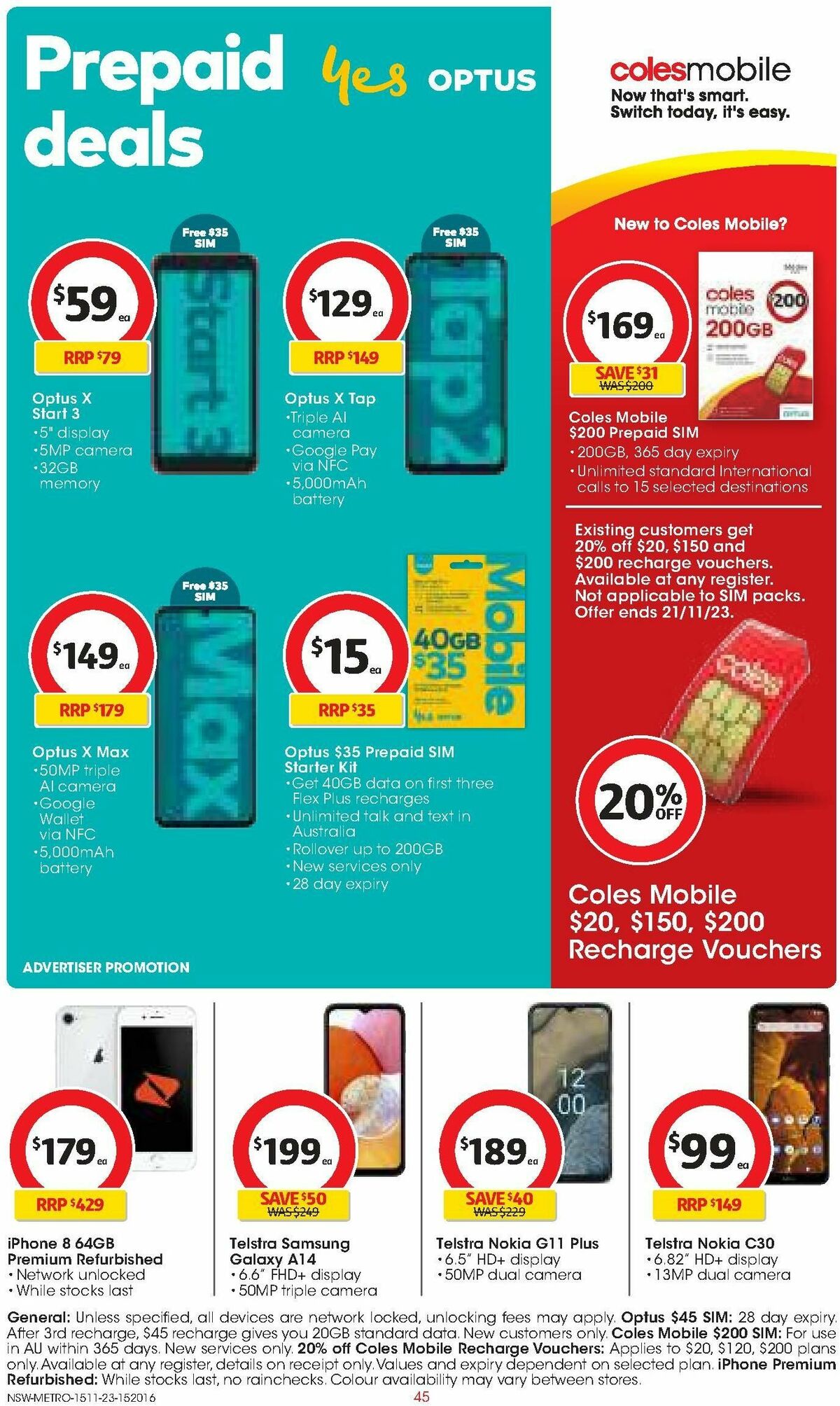 Coles Catalogues from 15 November