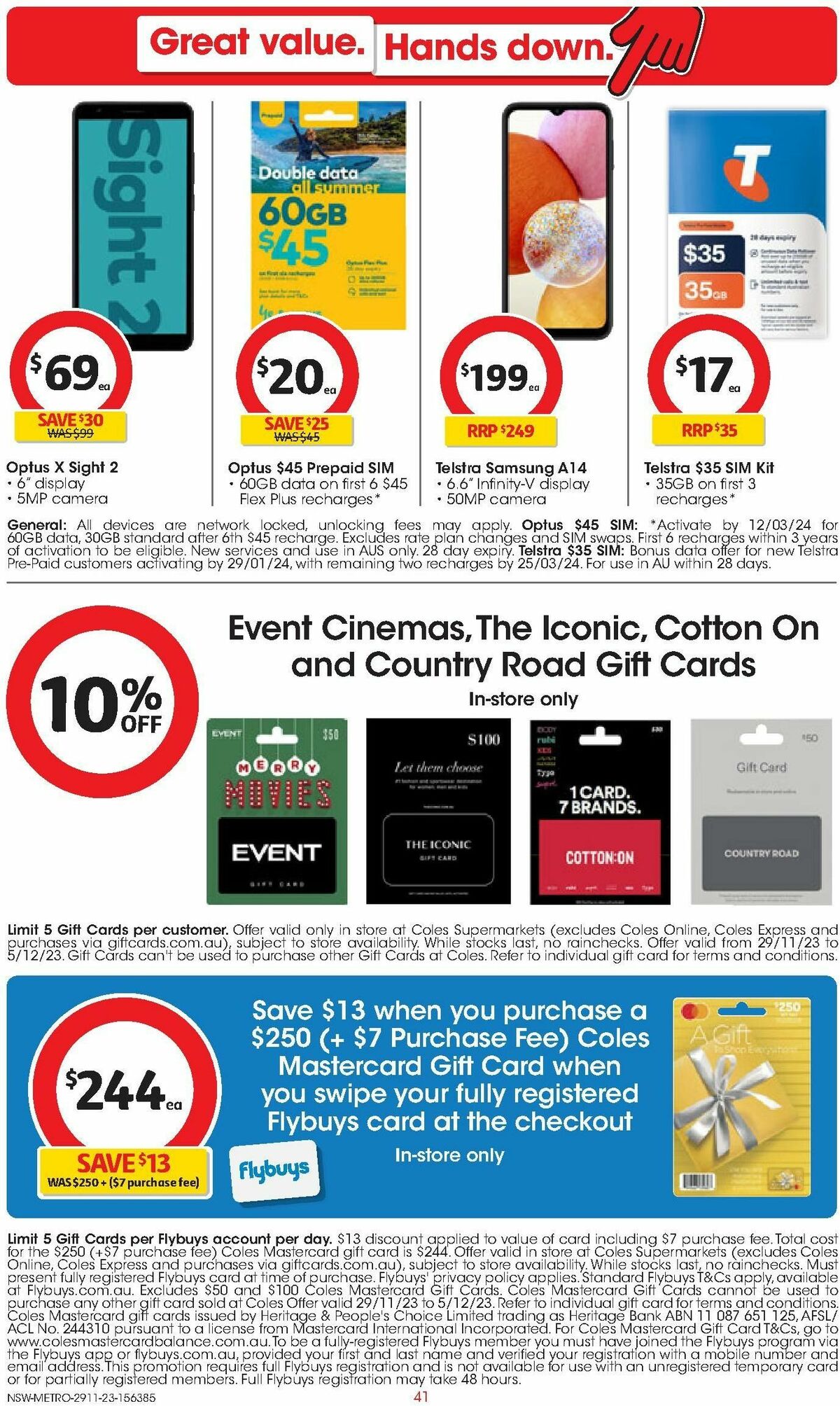 Coles Catalogues from 29 November