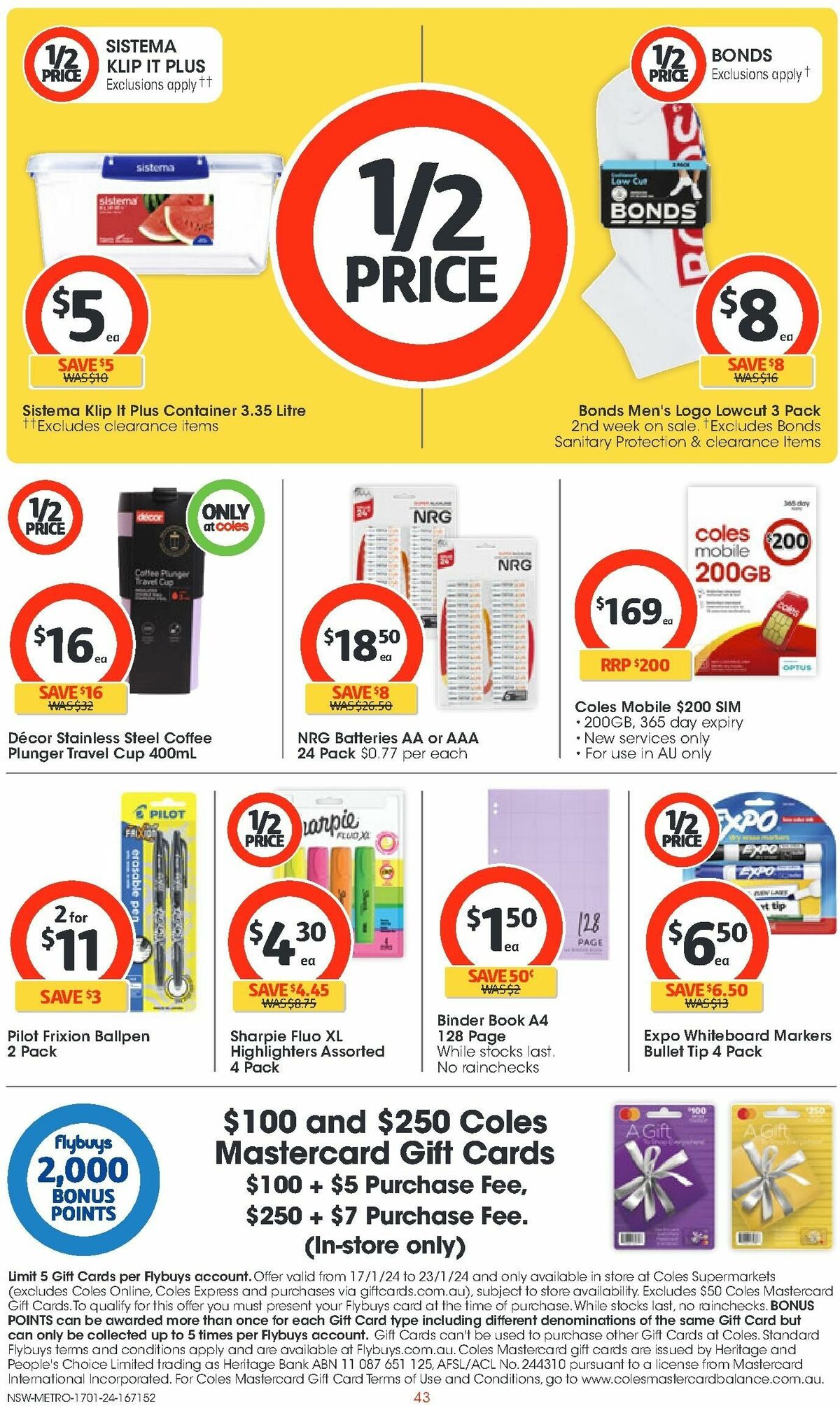 Coles Catalogues from 17 January