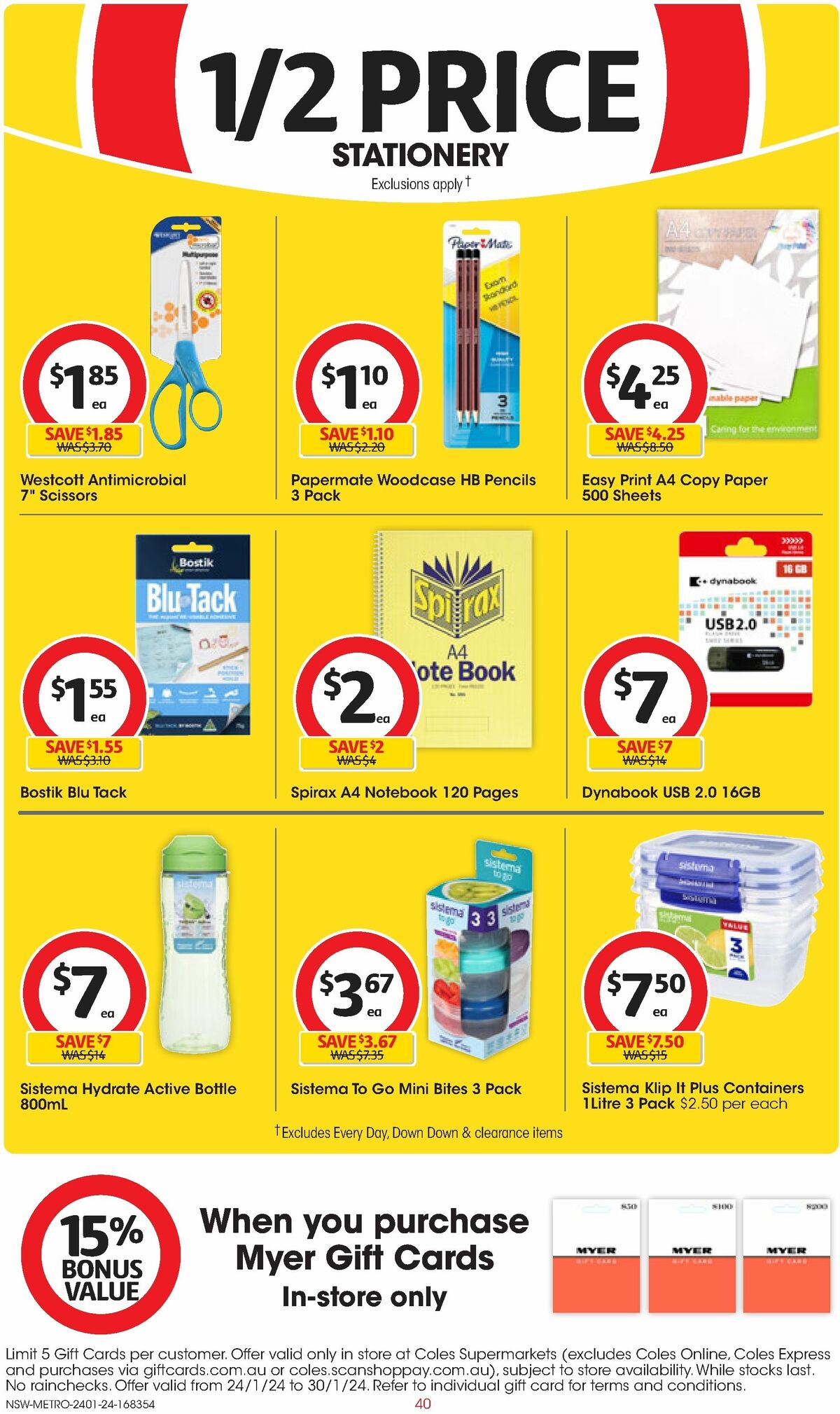 Coles Catalogues from 24 January