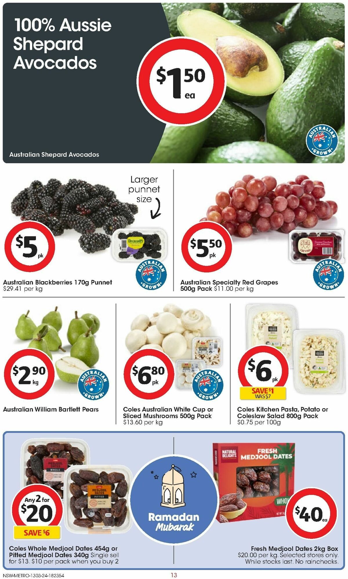 Coles Catalogues from 13 March