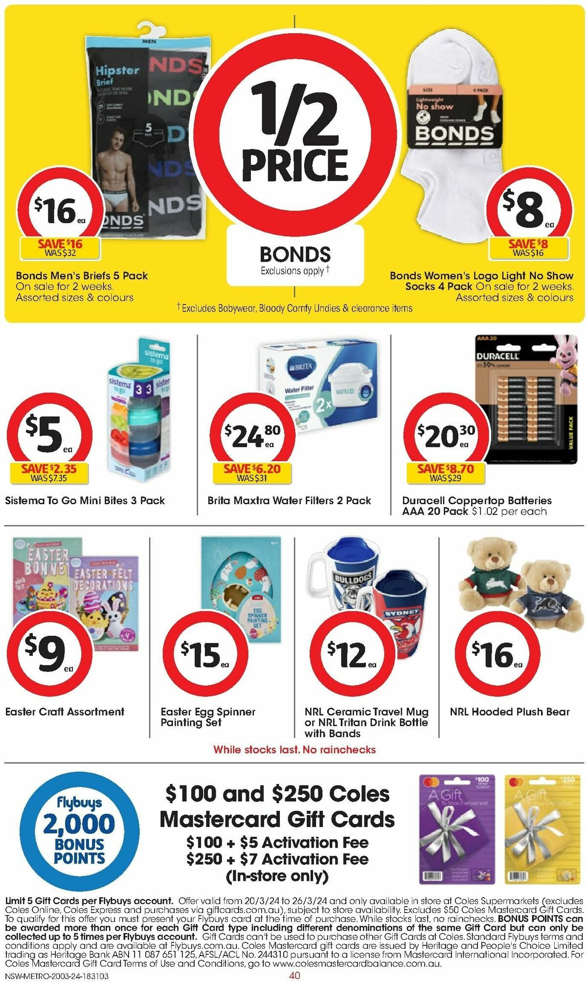 Coles Catalogues from 20 March