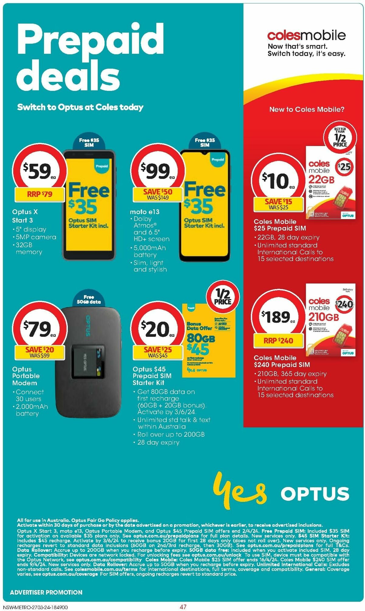 Coles Catalogues from 27 March