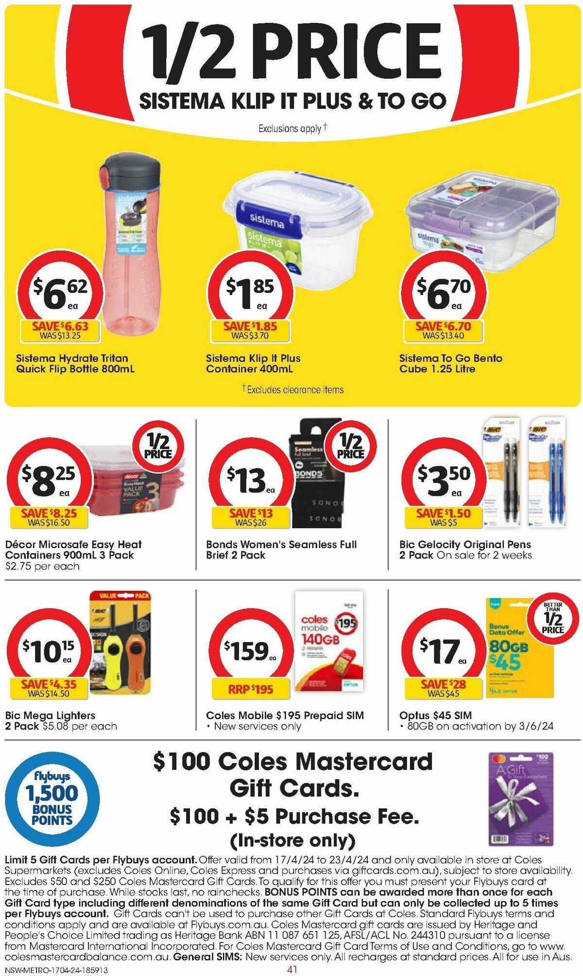 Coles Catalogues from 17 April