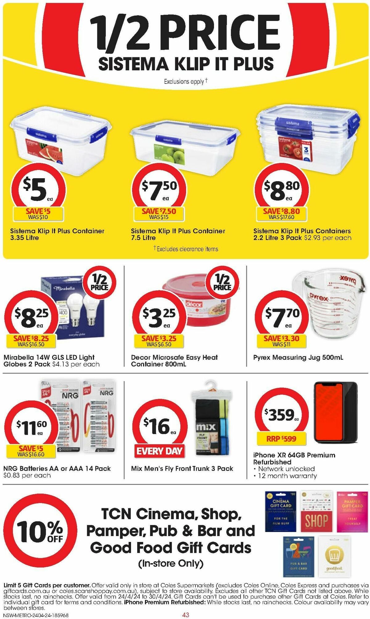 Coles Catalogues from 24 April