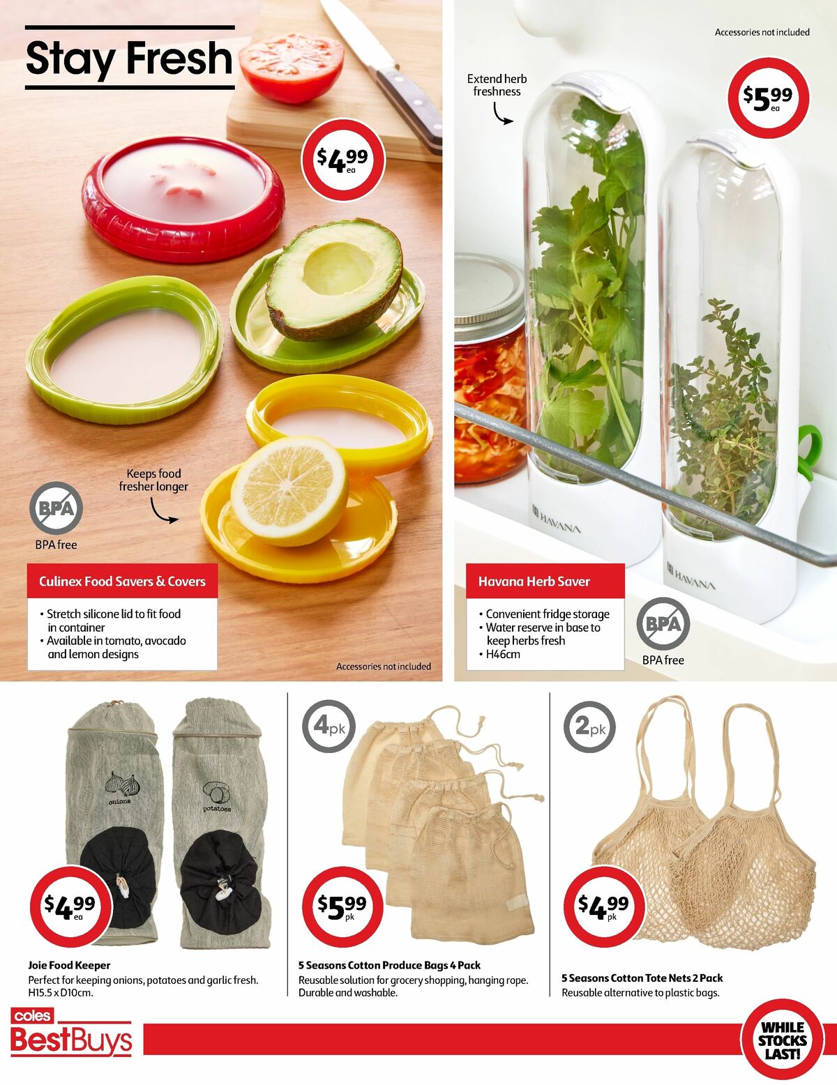 Coles Best Buys - Conscious Living Catalogues from 21 June