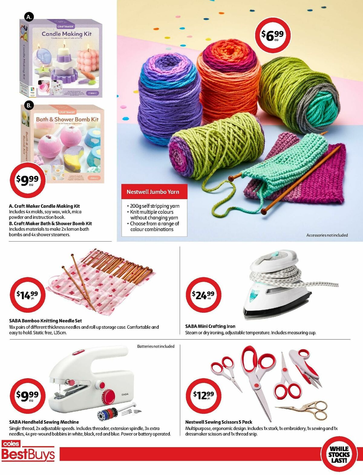 Coles Best Buys - Crafty Creations Catalogues from 26 July