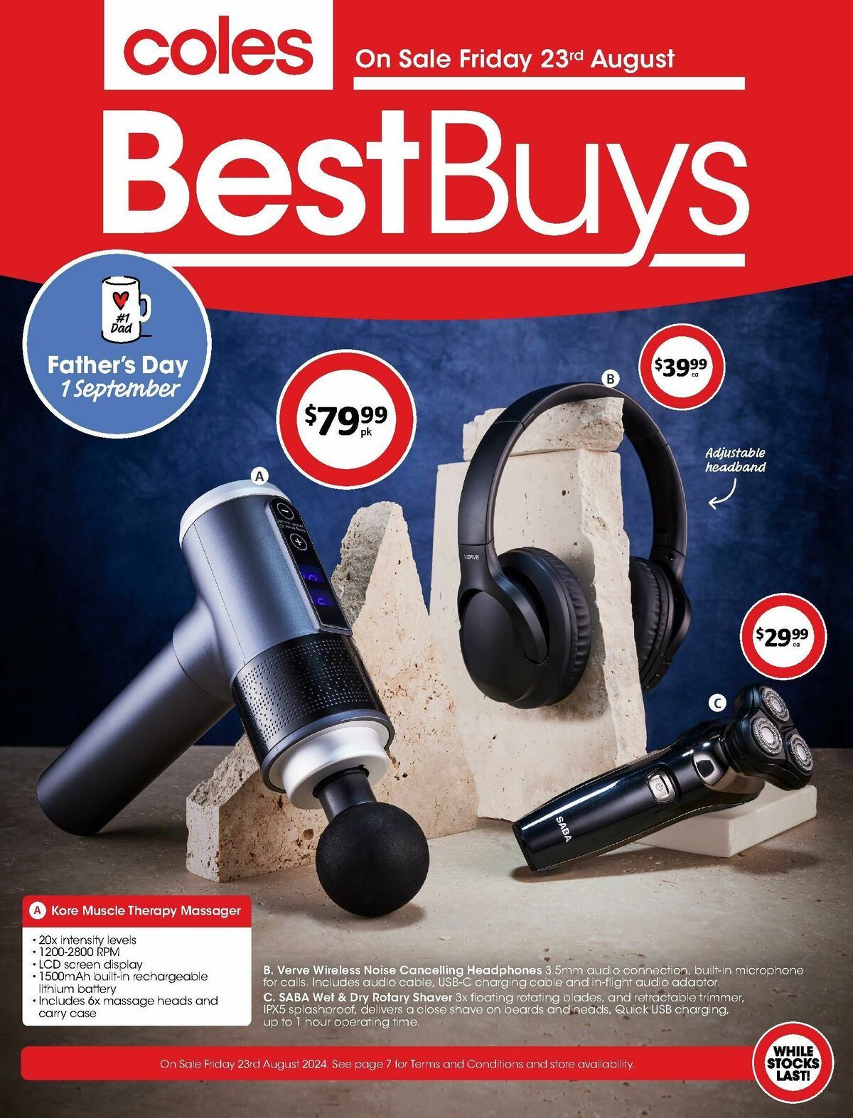 Coles Best Buys - Father's Day Catalogues from 23 August