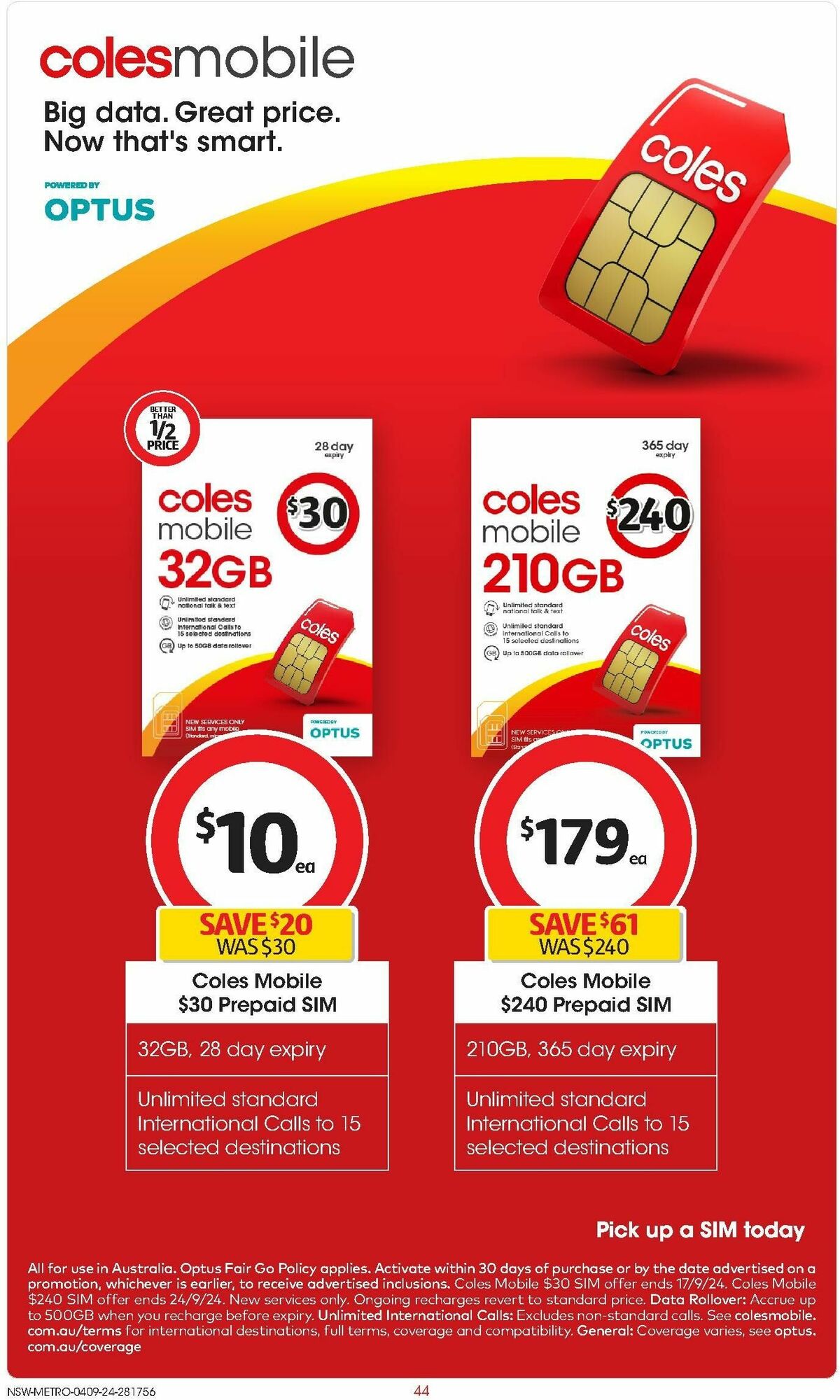 Coles Catalogues from 4 September