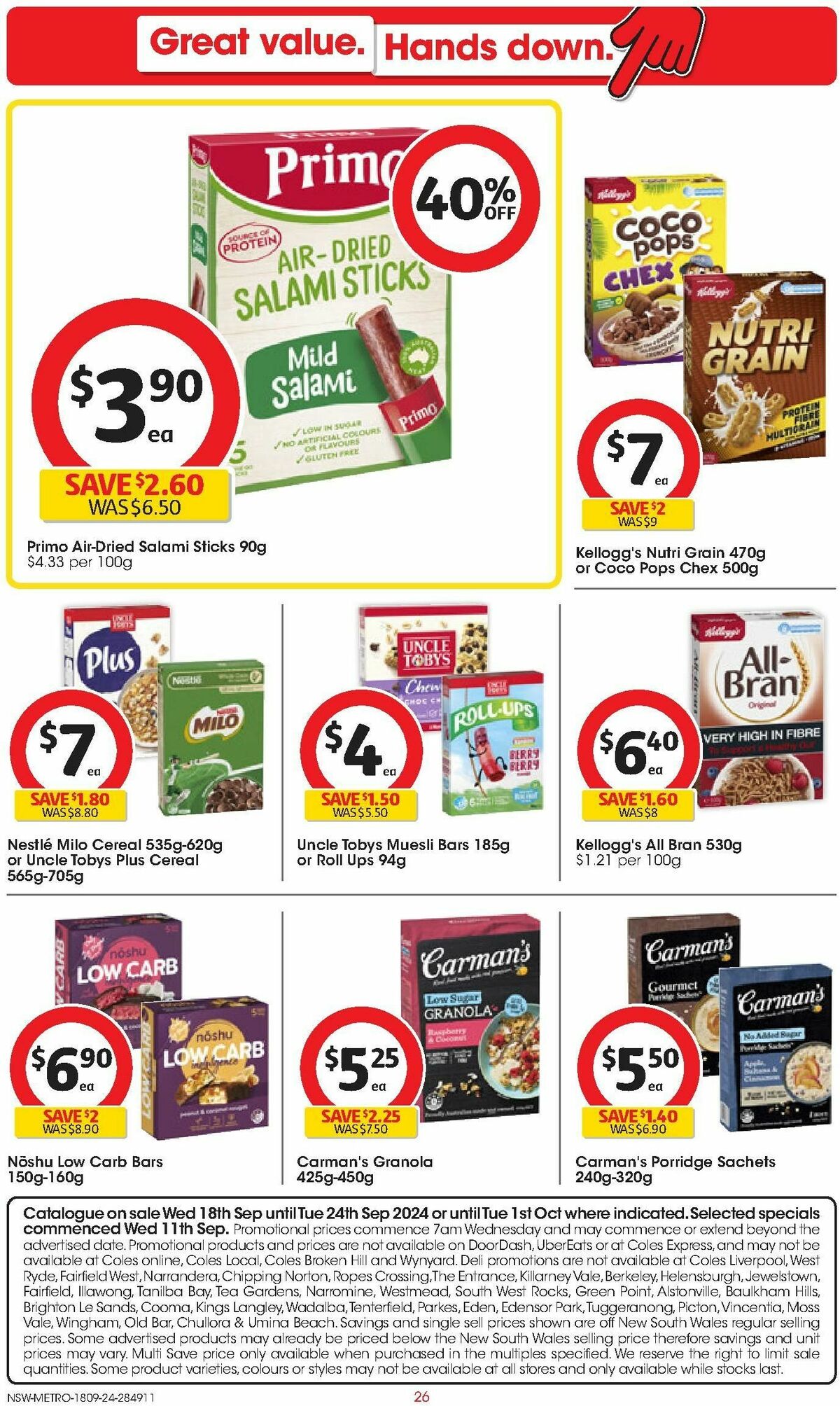 Coles Catalogues from 18 September