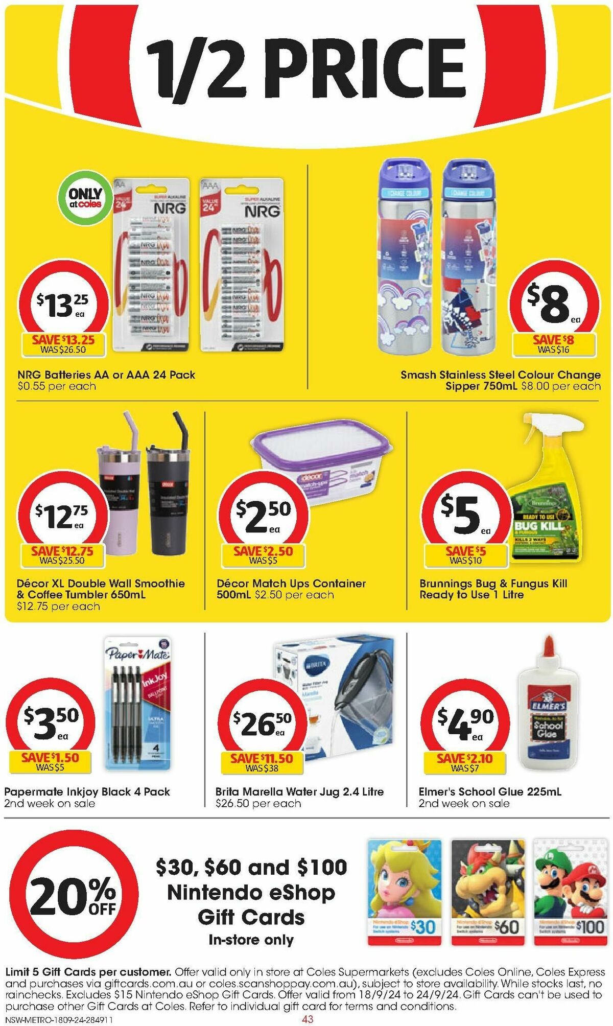 Coles Catalogues from 18 September