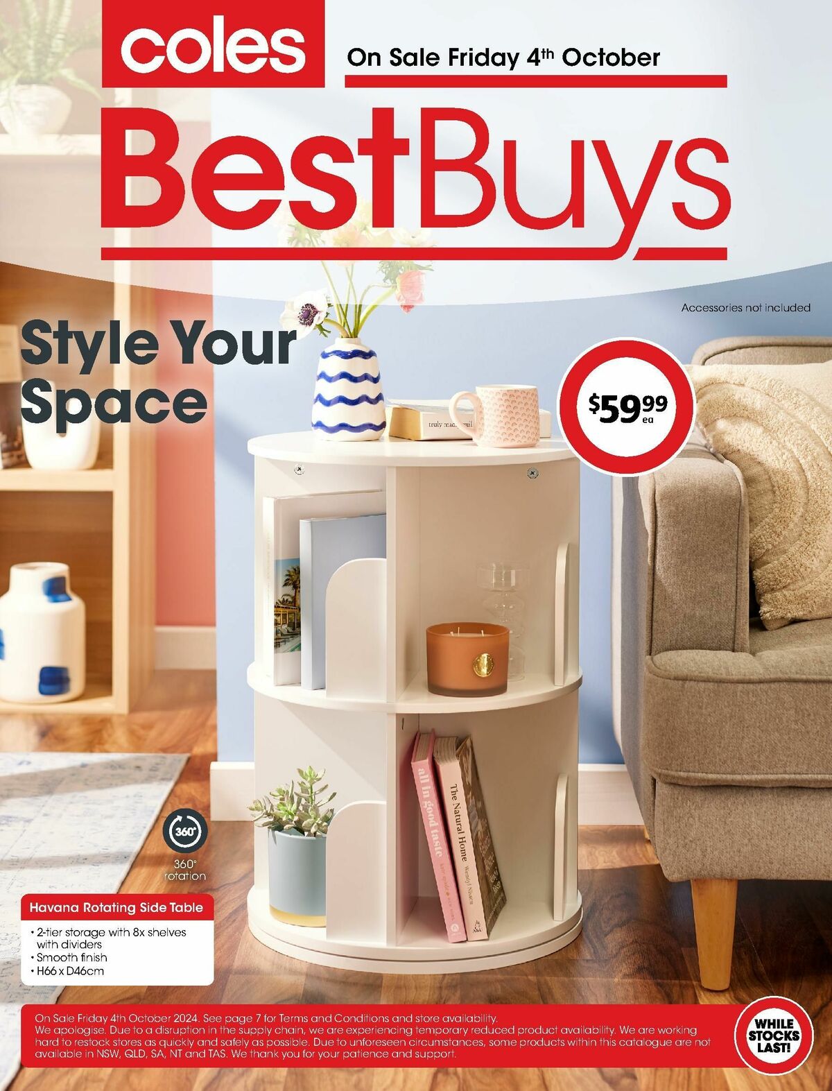 Coles Best Buys - Style Your Space Catalogues from 4 October