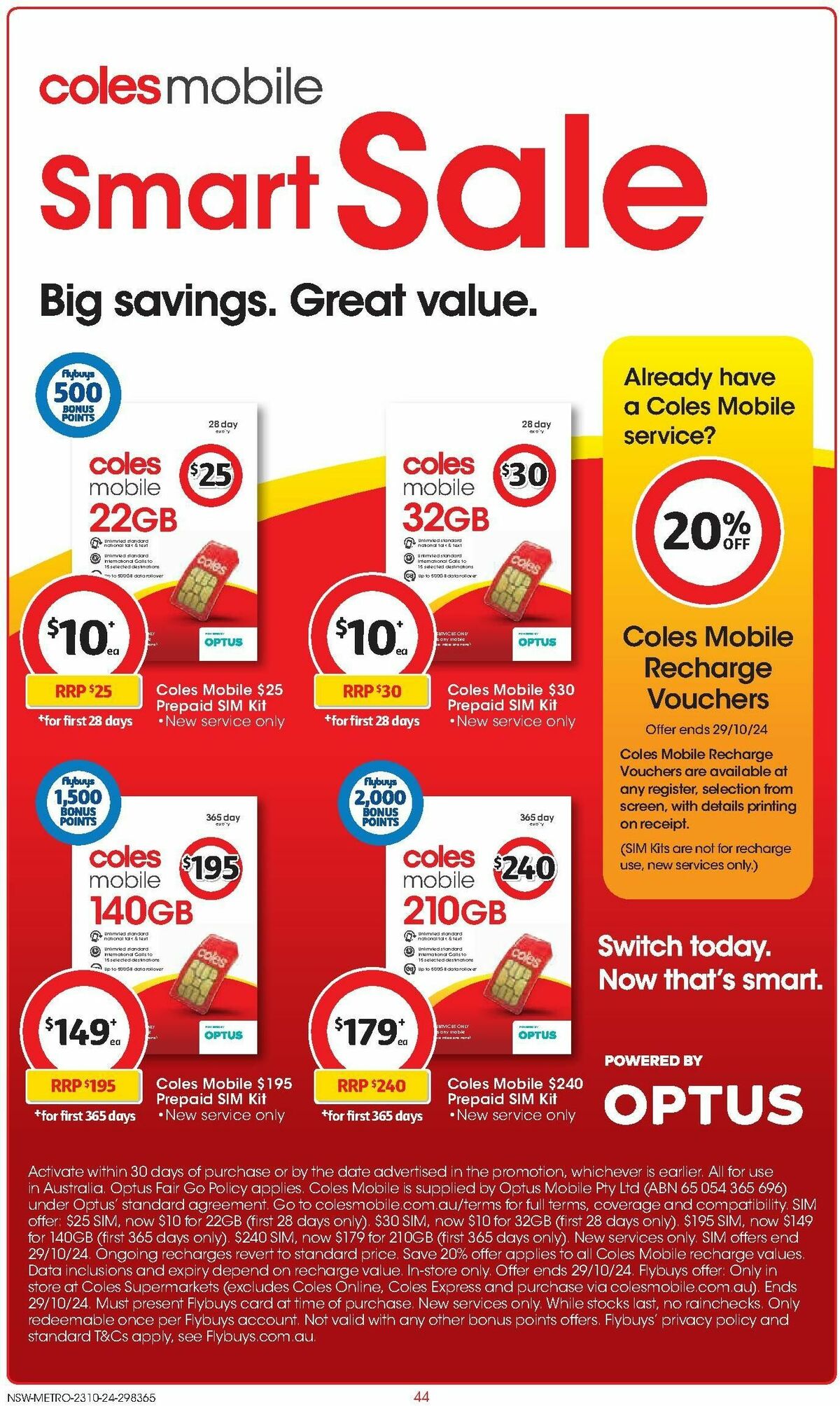 Coles Catalogues from 23 October