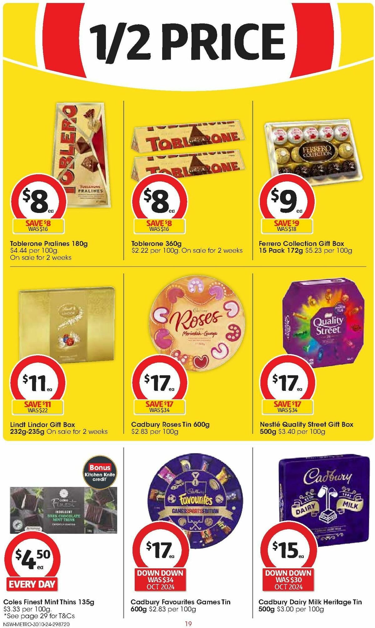 Coles Catalogues from 30 October