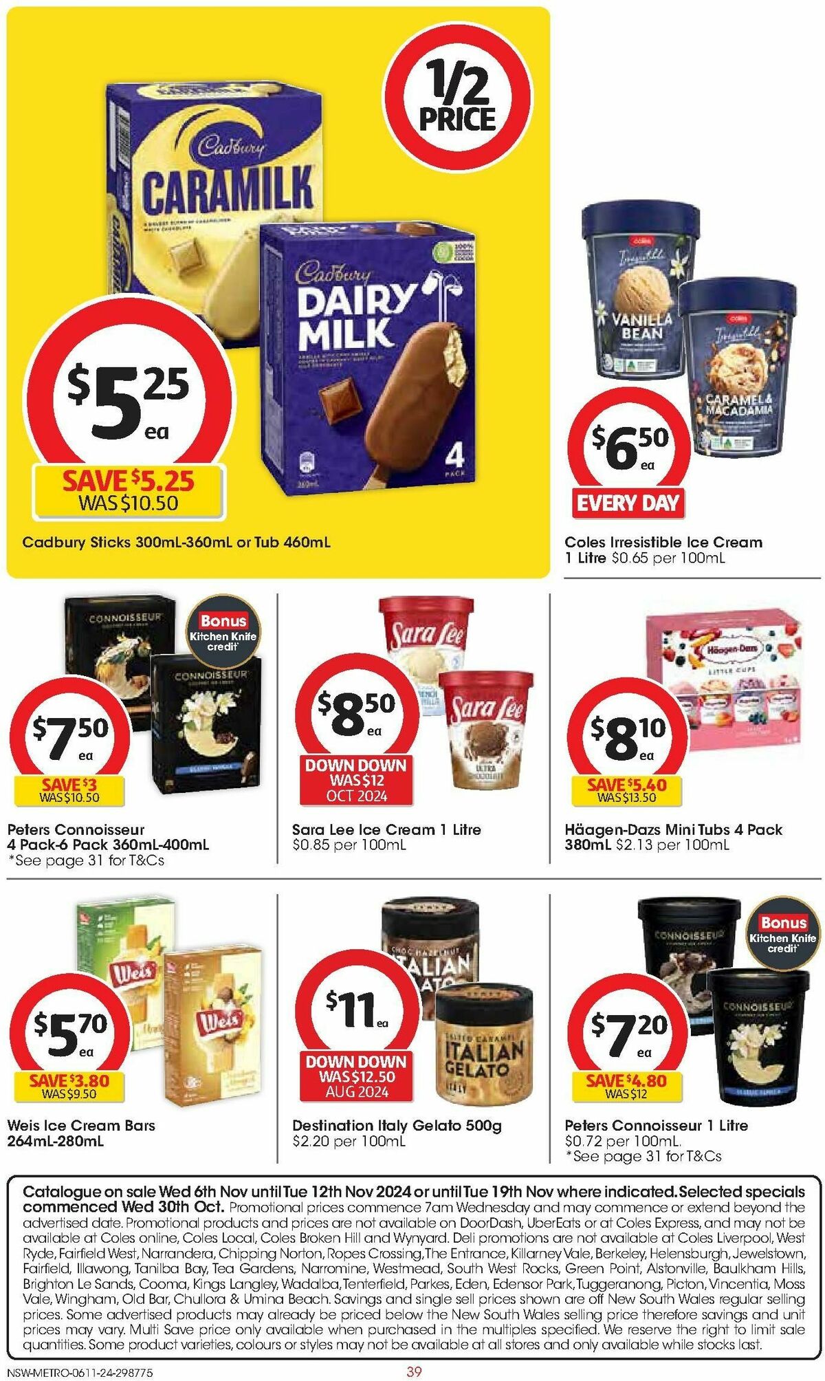 Coles Catalogues from 6 November