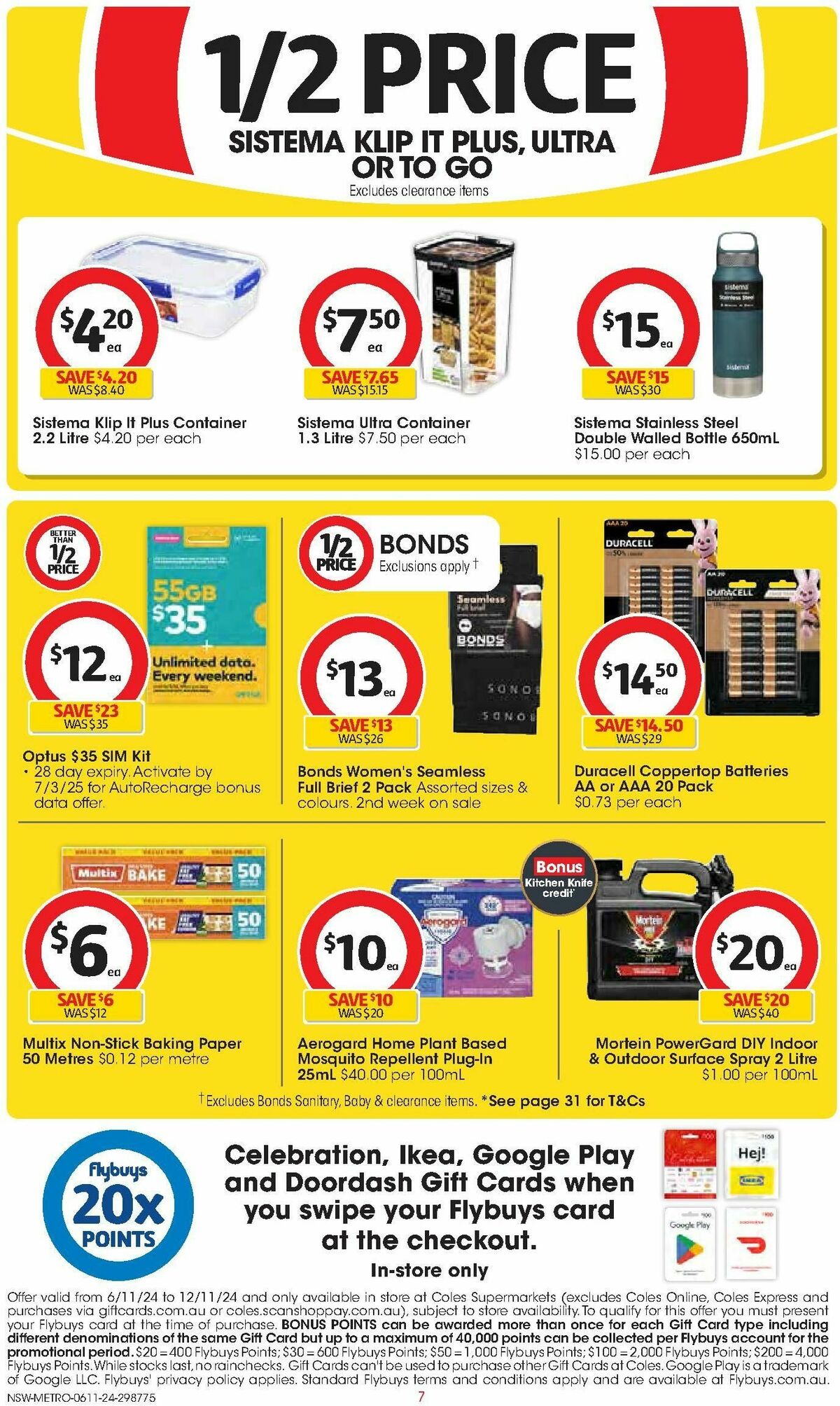 Coles Catalogues from 6 November