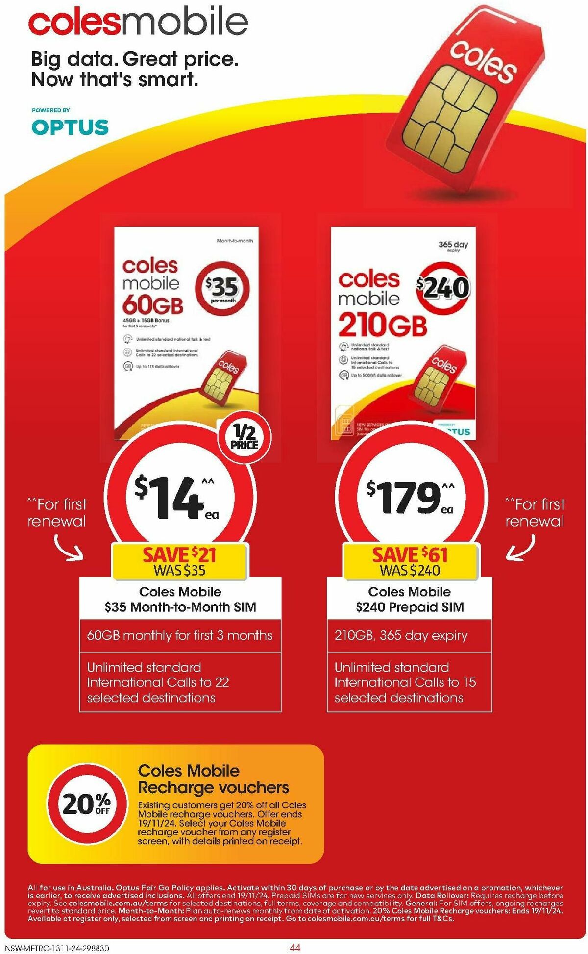 Coles Catalogues from 13 November