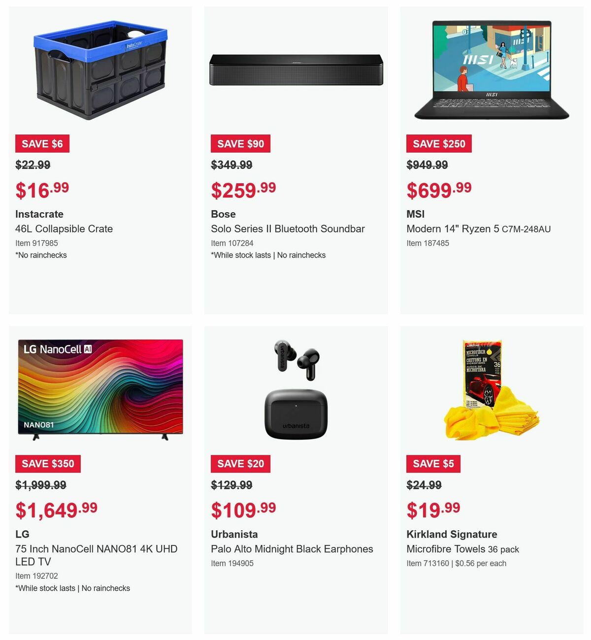 Costco Catalogues from 5 August