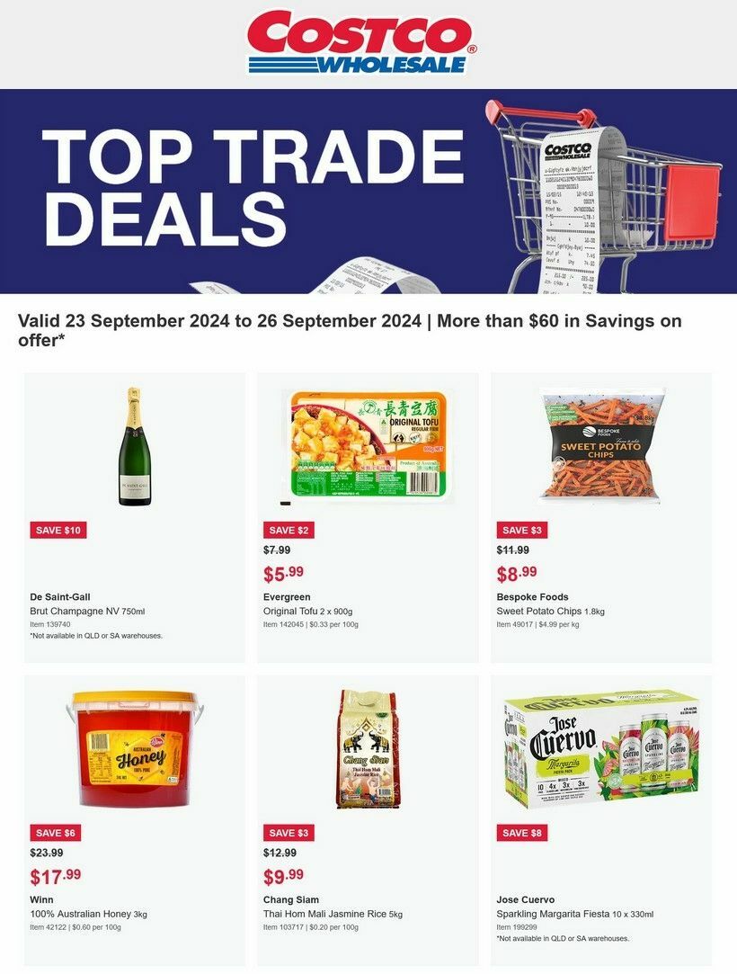 Costco 4 Days of Trade Catalogues from 23 September