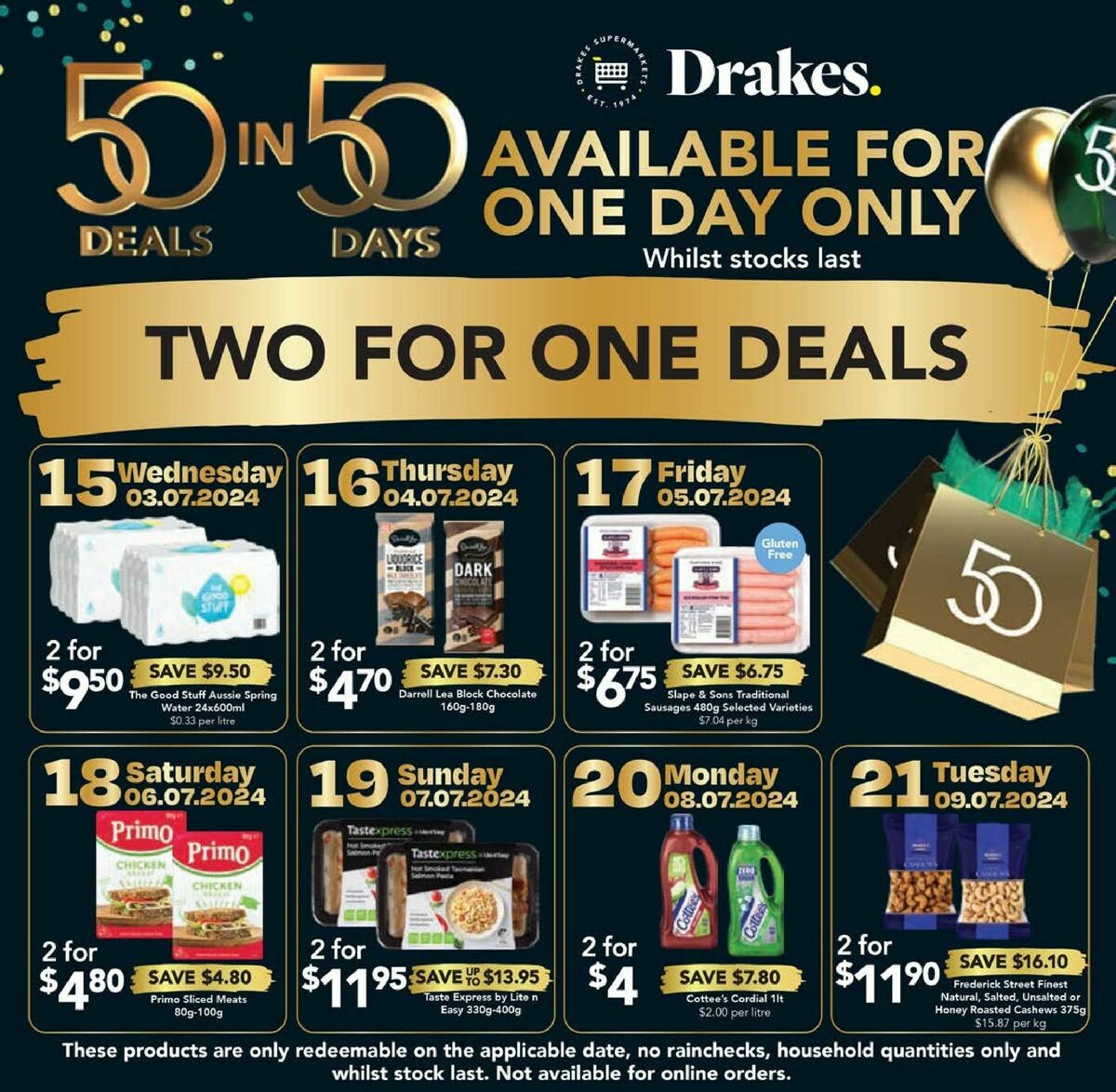 Drakes Queensland Catalogues from 3 July