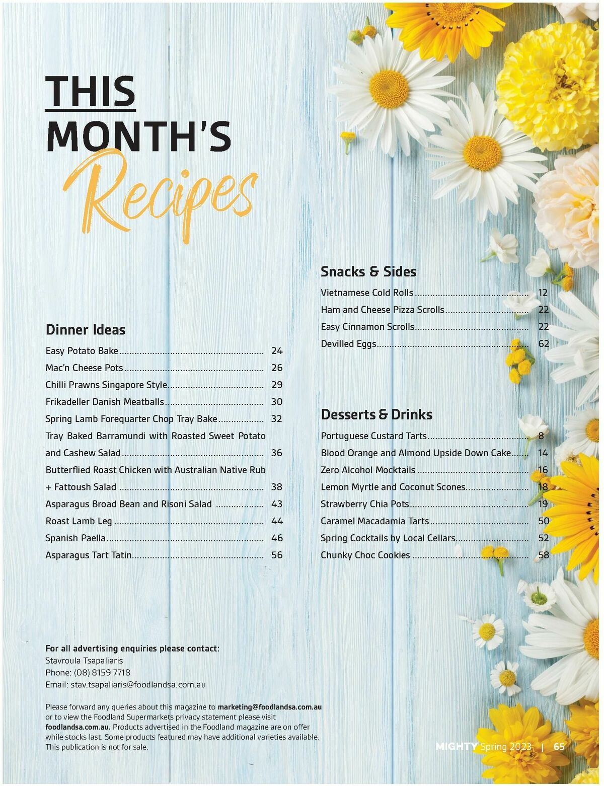 Foodland Magazine Spring Catalogues from 1 September