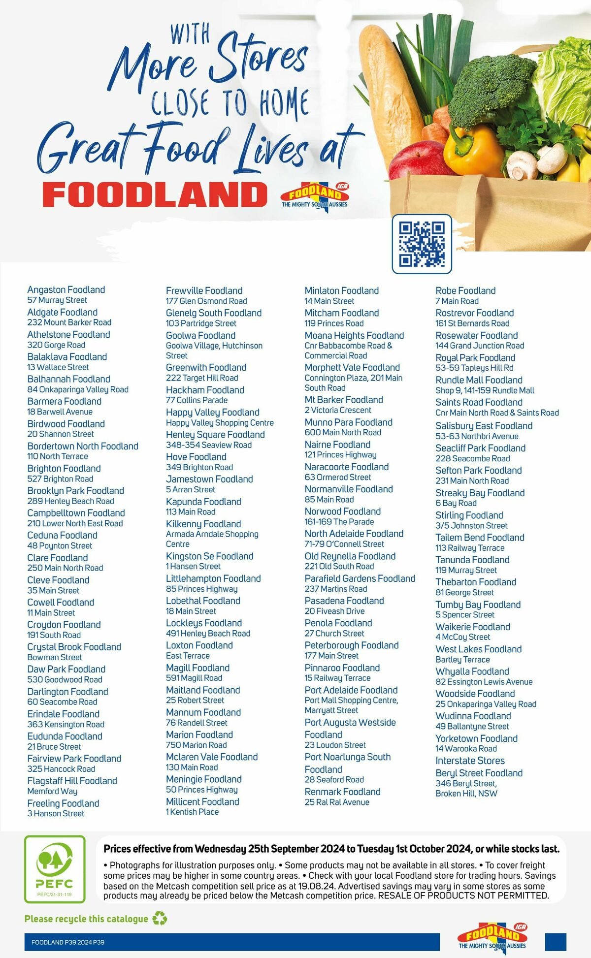 Foodland Catalogues from 25 September