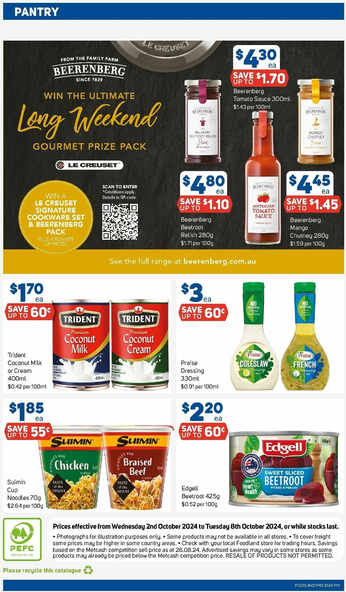 Foodland Catalogues from 2 October