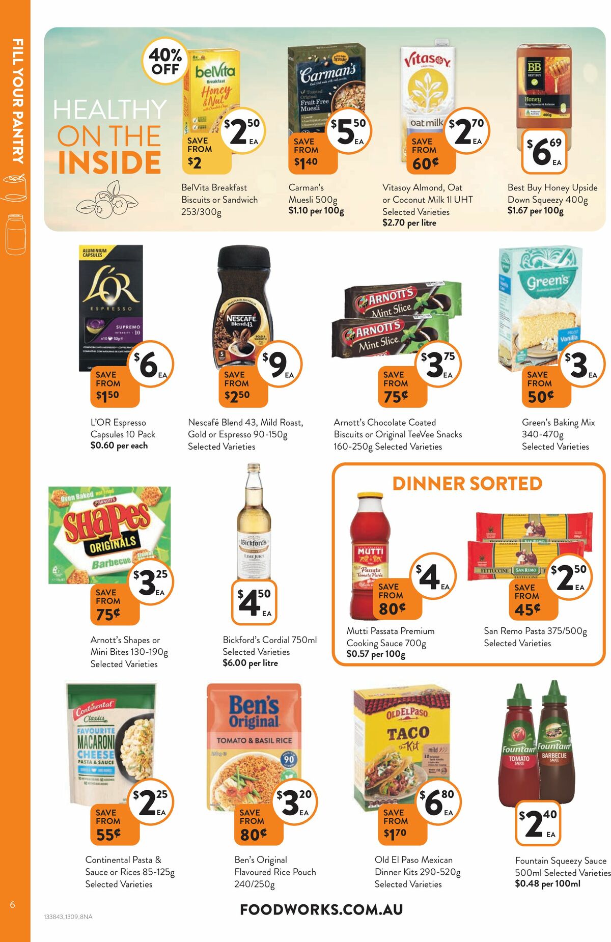 FoodWorks Catalogues from 13 September