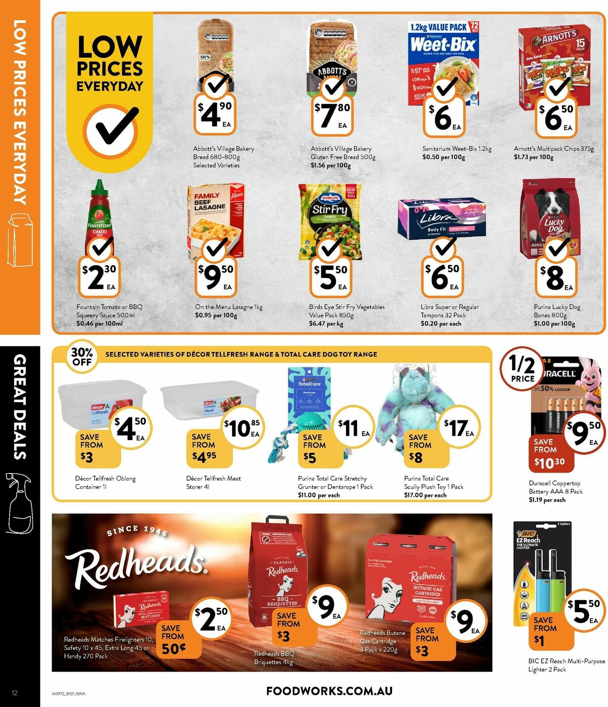 FoodWorks Supermarket Catalogues from 31 July