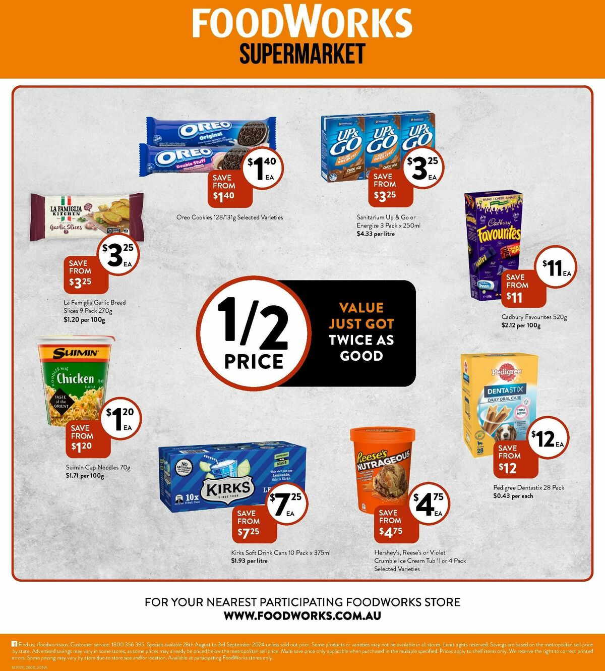 FoodWorks Supermarket Catalogues from 28 August