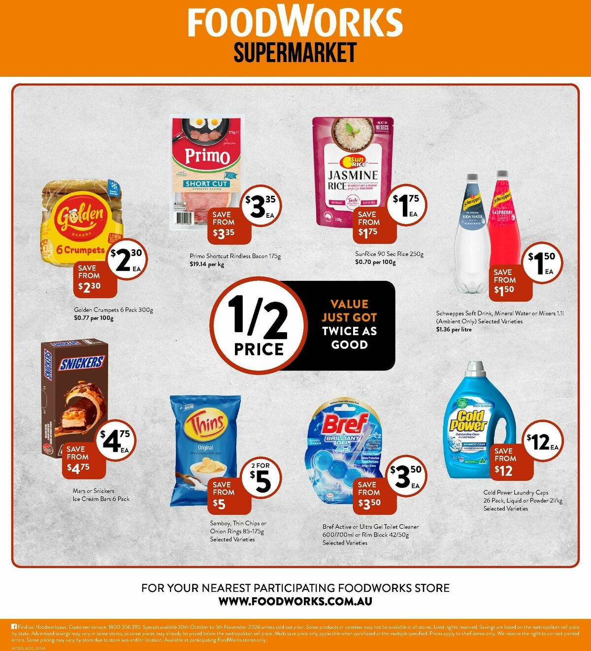 FoodWorks Supermarket Catalogues from 30 October