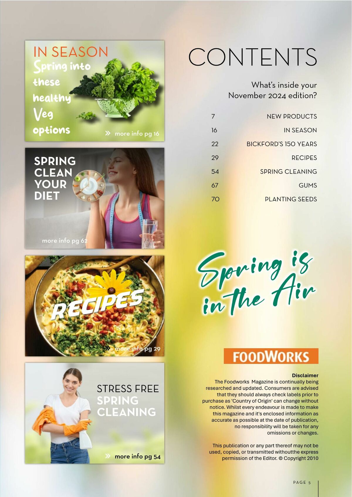 FoodWorks Magazine November Catalogues from 1 November