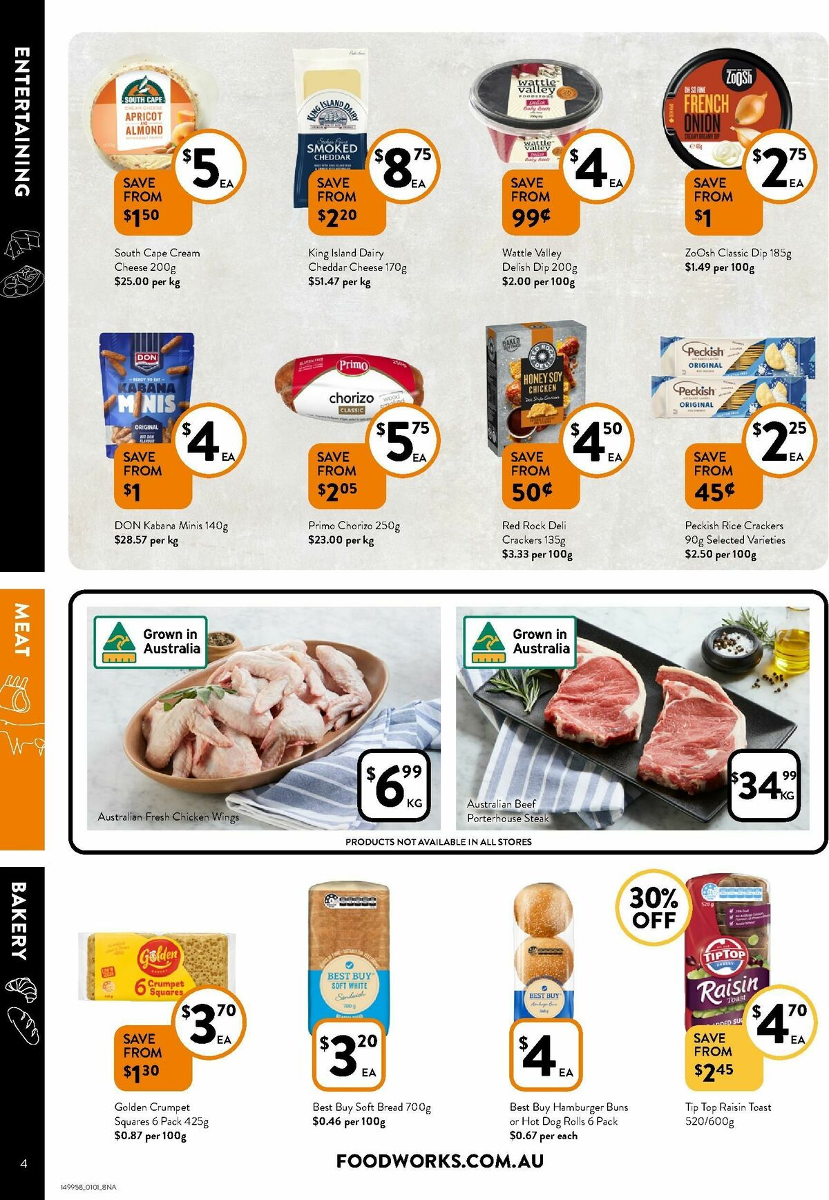 FoodWorks Catalogues from 1 January