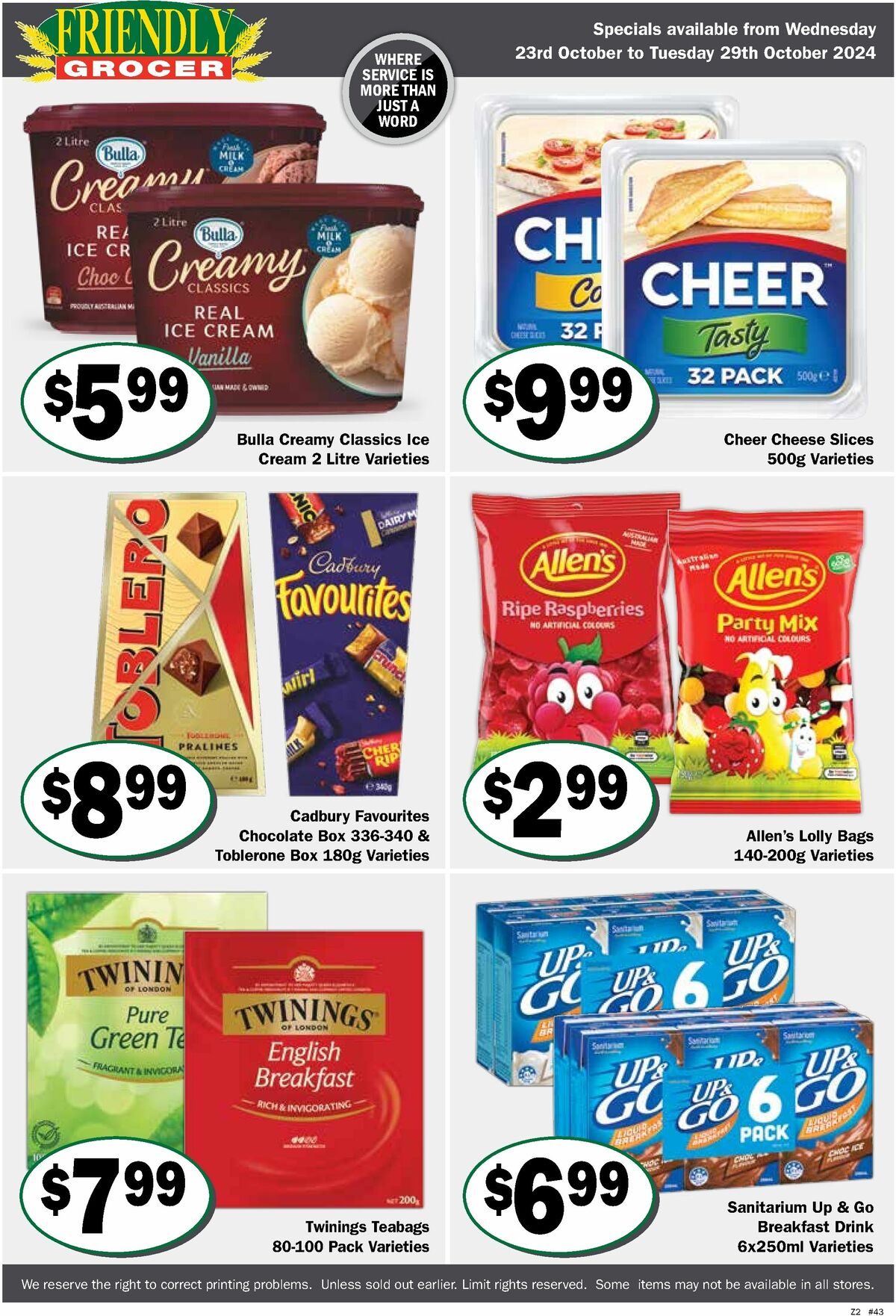 Friendly Grocer Catalogues from 23 October