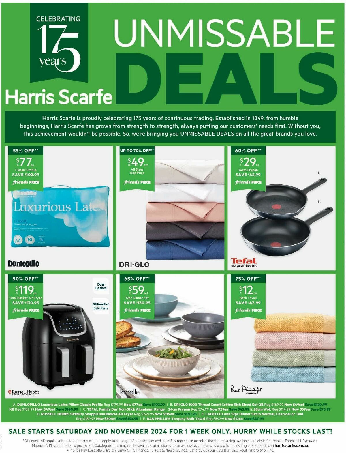 Harris Scarfe Catalogues from 2 November