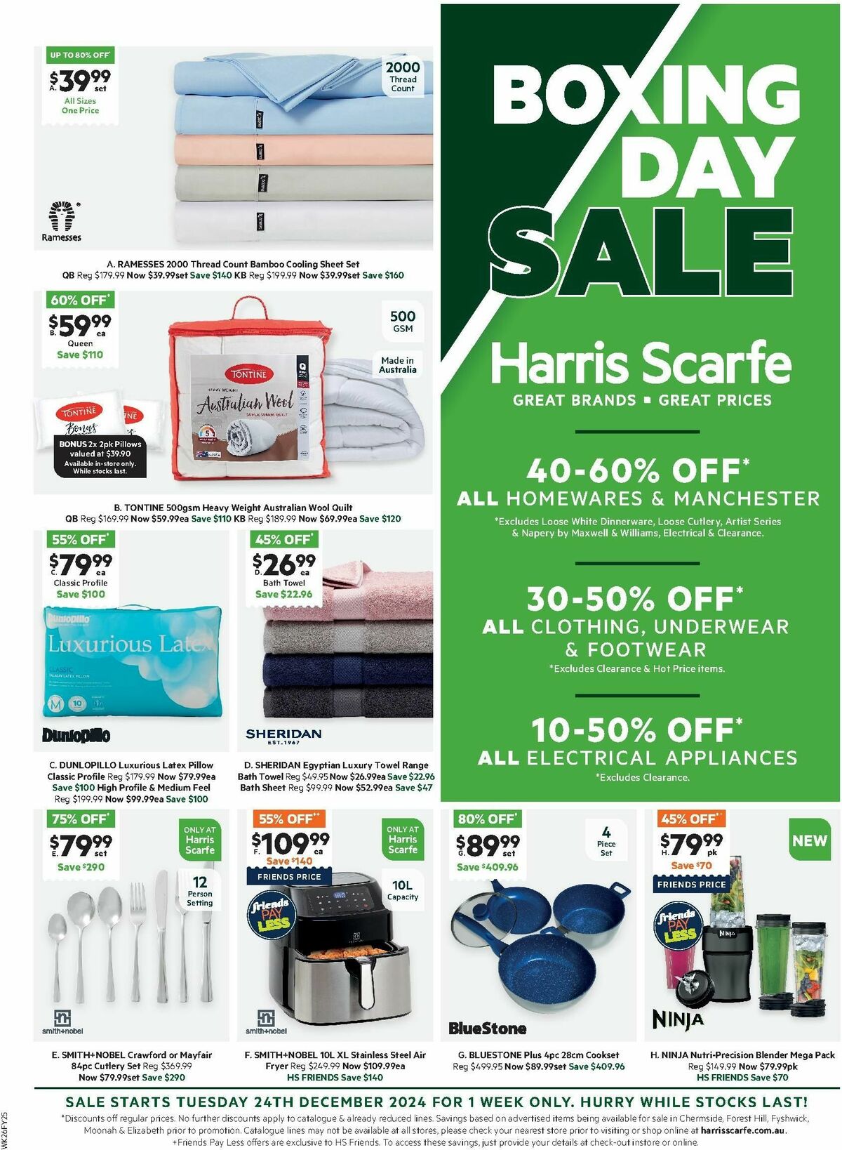 Harris Scarfe Catalogues from 24 December