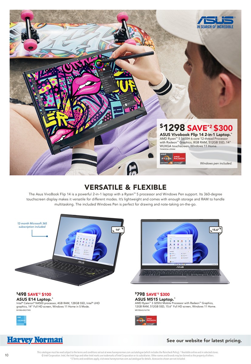 Harvey Norman Computers Hardware Range Catalogues from 15 March