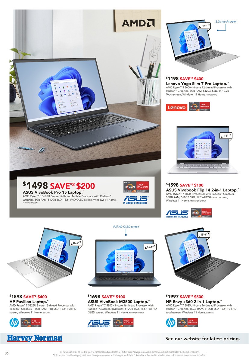 Harvey Norman Computers Hardware Range Catalogues from 15 March