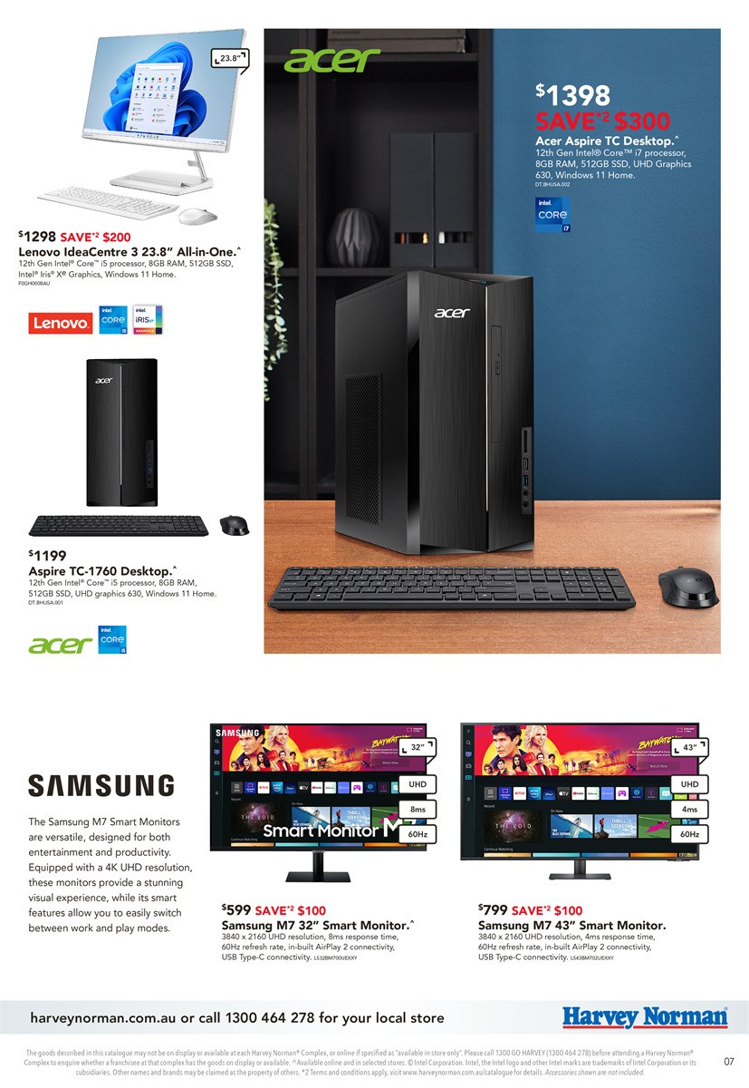 Harvey Norman Computers Hardware Range Catalogues from 15 March