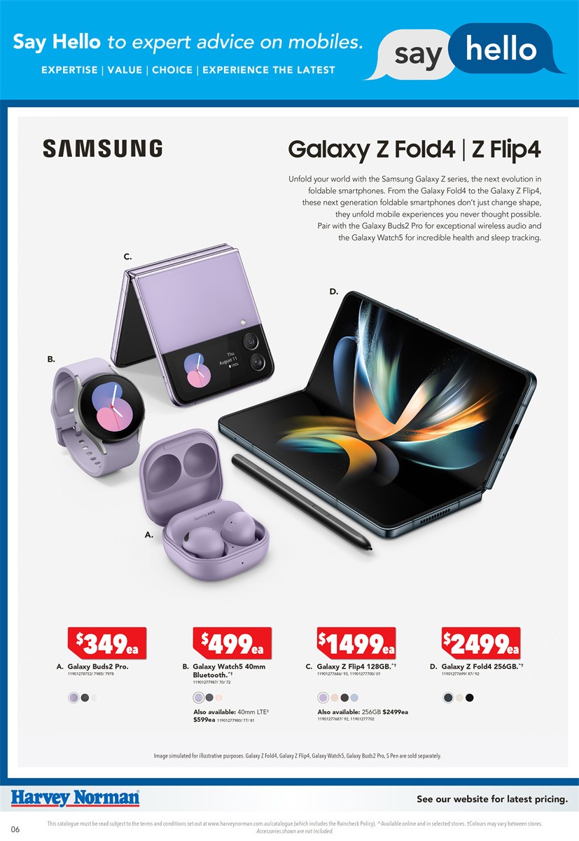 Harvey Norman Say Hello Mobiles Catalogues from 16 March