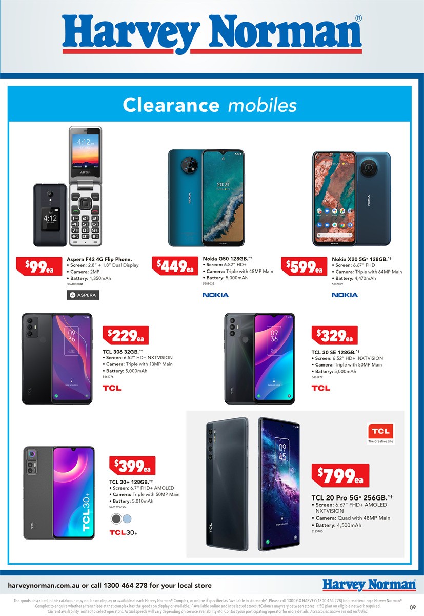 Harvey Norman Say Hello Mobiles Catalogues from 16 March