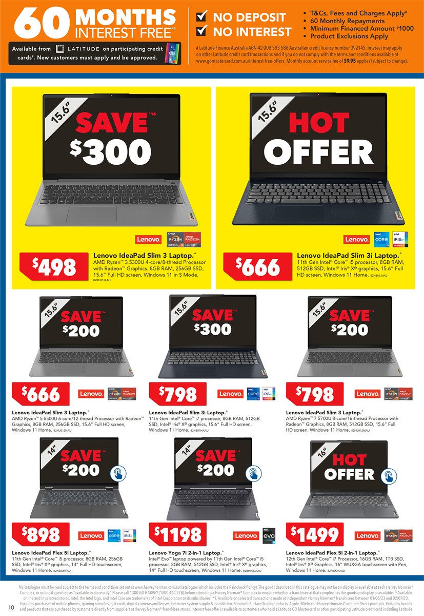 Harvey Norman Computer Clearance Catalogues from 6 June