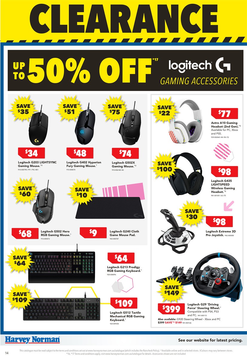 Harvey Norman Computer Clearance Catalogues from 6 June