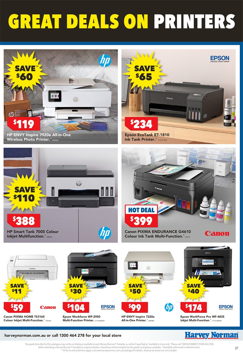 Harvey Norman Computer Clearance Catalogues from 6 June