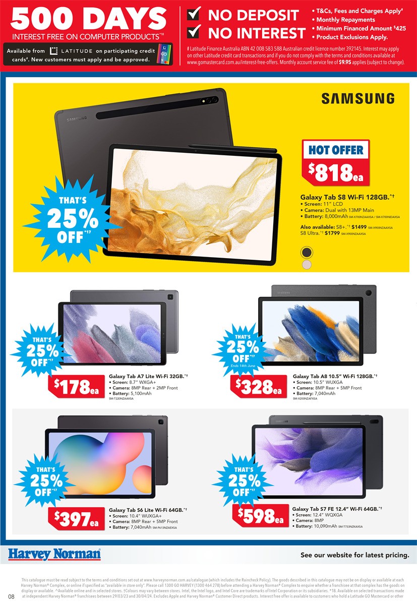 Harvey Norman Computer Clearance Catalogues from 6 June