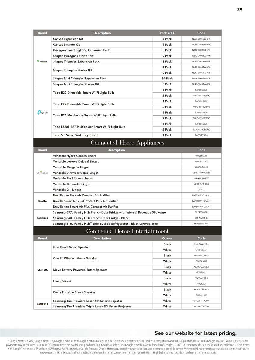 Harvey Norman Connected Home Catalogues from 21 June