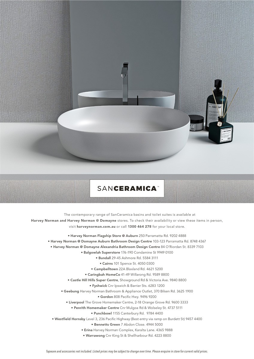 Harvey Norman SANCERAMIKA 2023 Catalogues from 19 June