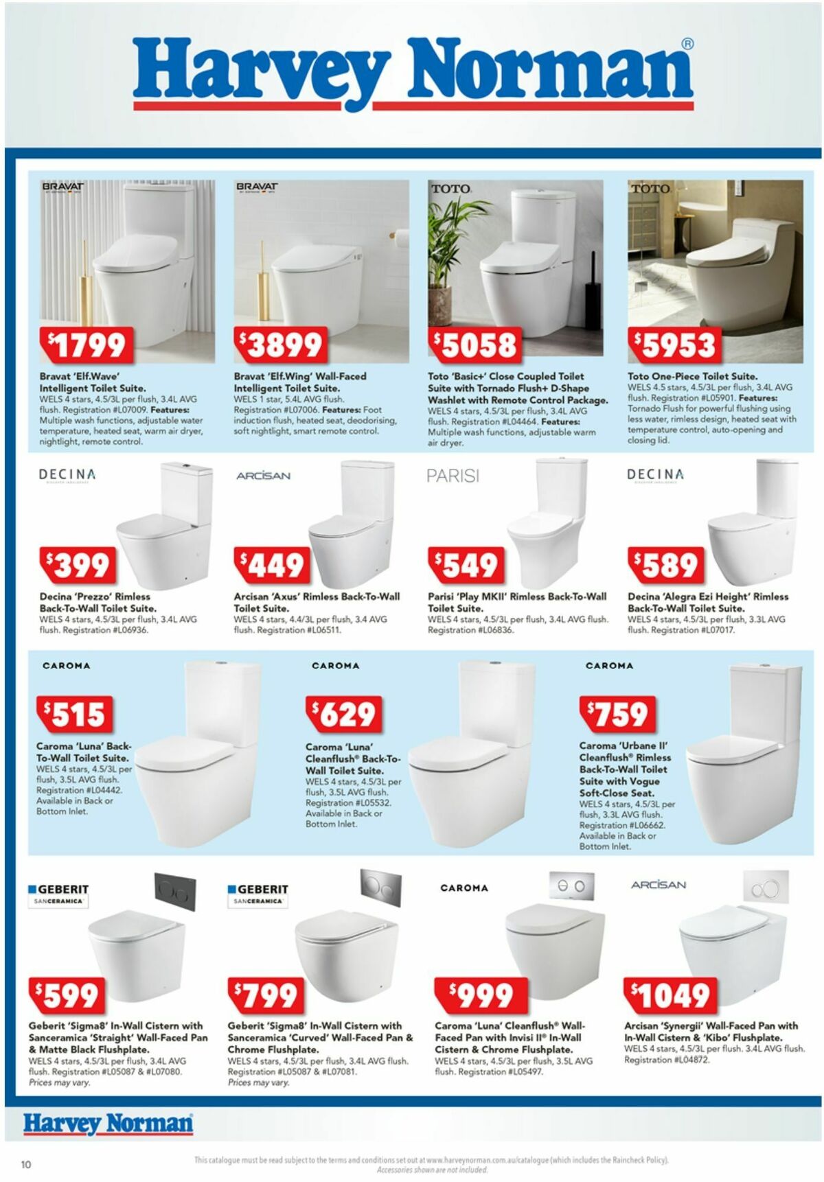 Harvey Norman October Bathrooms & Tiles Catalogues from 13 October