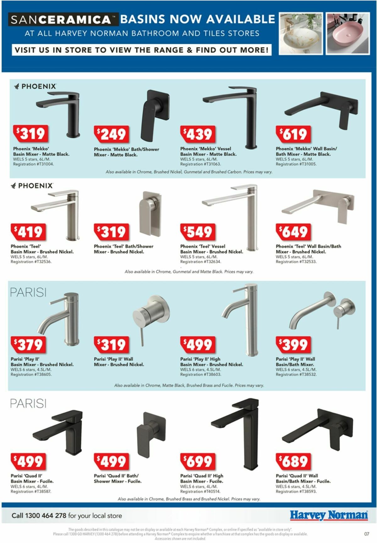 Harvey Norman October Bathrooms & Tiles Catalogues from 13 October