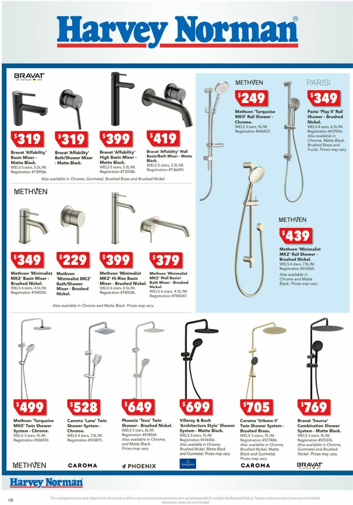 Harvey Norman October Bathrooms & Tiles Catalogues from 13 October